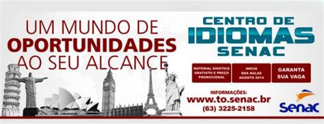 senac palmas|senac idiomas palmas to.